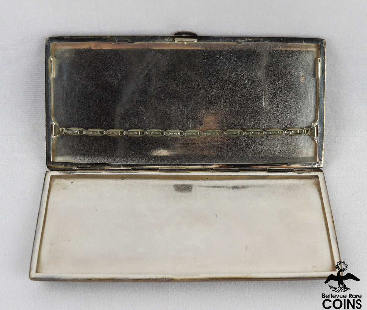 Antique Japanese 950 Silver Long Hand Engraved Cigarette Case ...